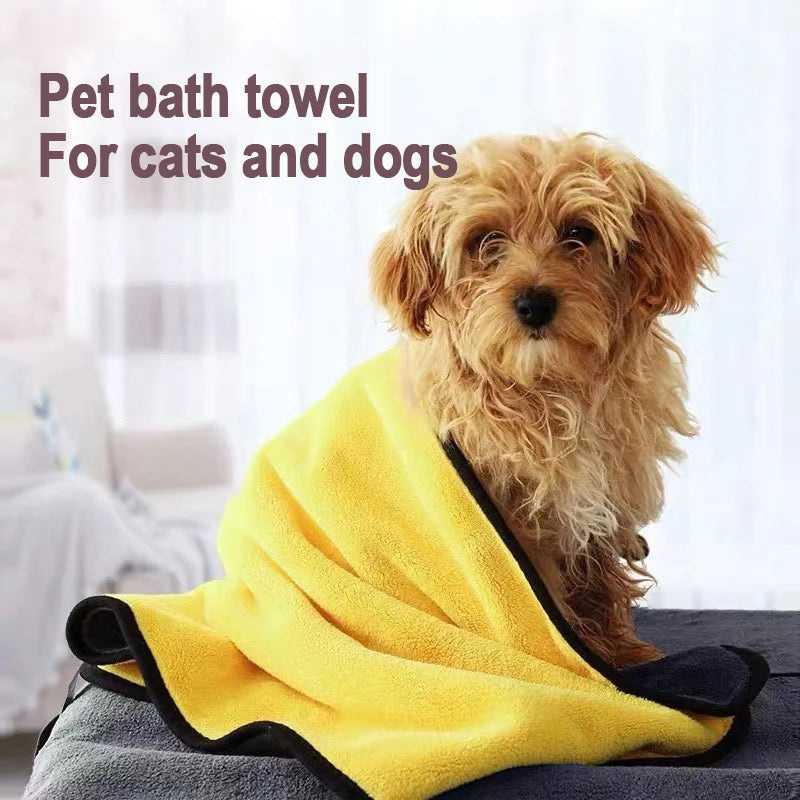 Quick-Drying Pet Towel for Dogs & Cats – Super Absorbent Microfibre Bath Towel, Available in 4 Sizes