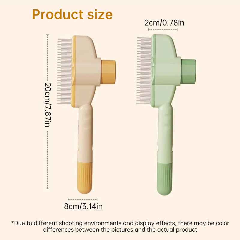 Dog & Cat Grooming Brush – Self-Cleaning Slicker Brush with 1-Button Hair Removal, Deshedding & Massage Tool for Dogs and Cats