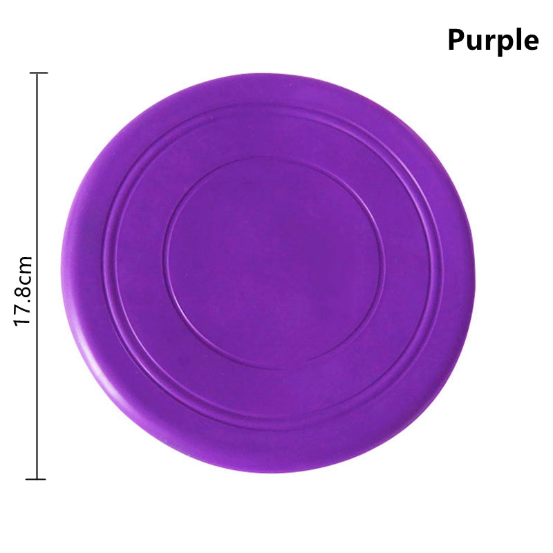 Dog Frisbee Toy – Soft Bite-Resistant TPR Flying Disc for Dogs, Interactive Fetch & Training Toy, Floats on Water – 7 Colours
