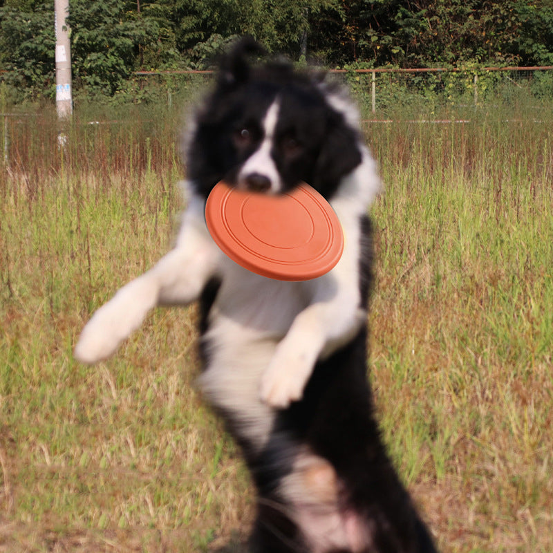 Dog Frisbee Toy – Soft Bite-Resistant TPR Flying Disc for Dogs, Interactive Fetch & Training Toy, Floats on Water – 7 Colours