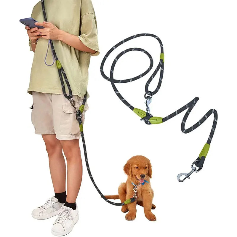 Dog Harness And Leash Set No Pull Adjustable Comfortable with Easy Control Handle Outdoor Running Walking Hand Free Lead Leash