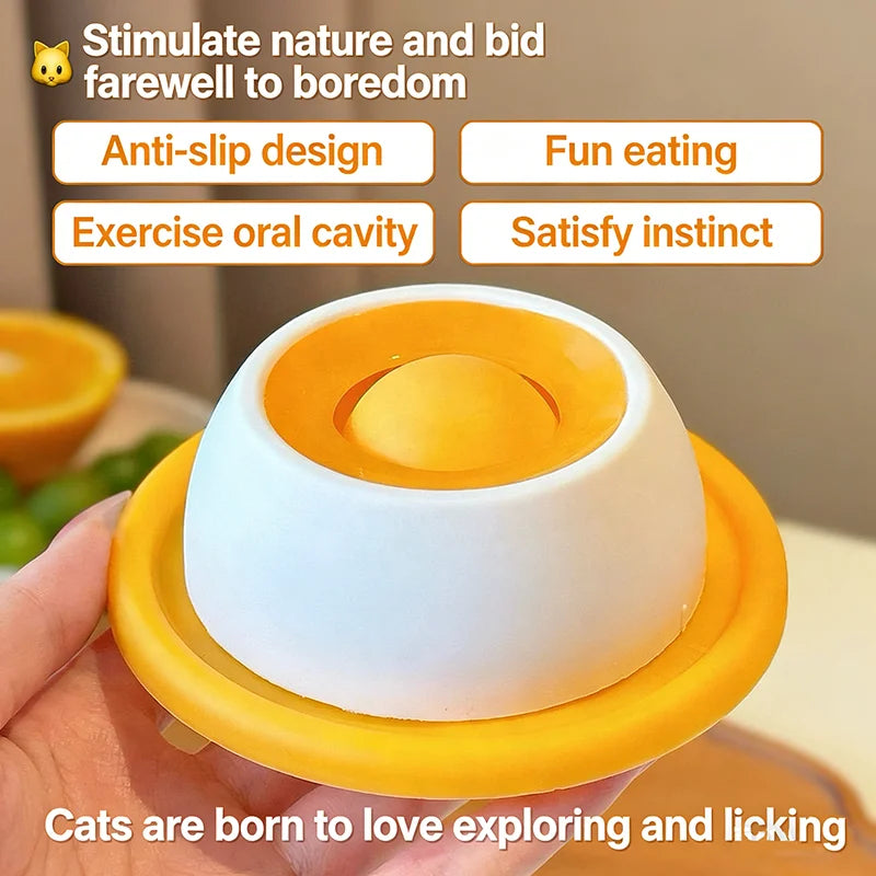 Slow Feeder Lick Mat For Dog Cat Enrichment Toy Mental Stimulation Puzzle Feeder Durable Chew Resistant Anti Tip Anti Slip Bowl